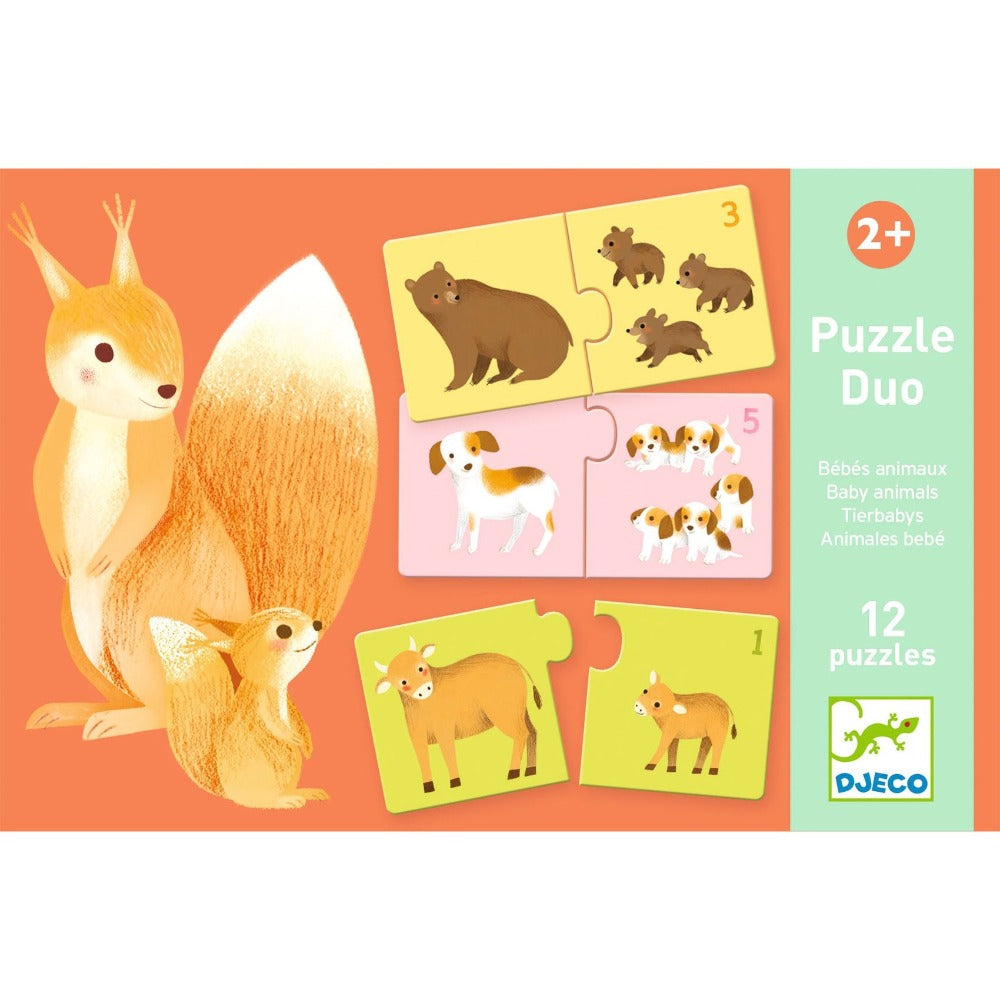 DJECO puzzle duo articulo animals 2 yrs+